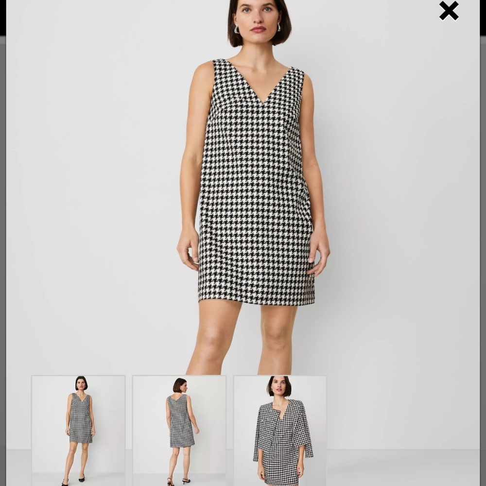 Ann Taylor Houndstooth dress